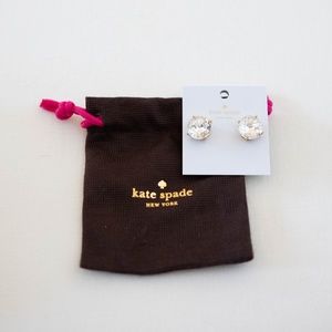 Kate Spade Crystal Solitaire Earrings